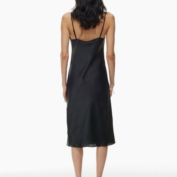 (SOLD ON FB) ARITZIA WILFRED Slip Satin Midi Dress - Picture 3 of 8